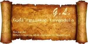 Györgyjakab Levendula névjegykártya